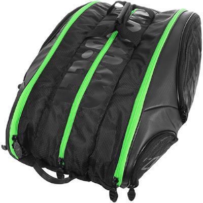 Теннисная сумка Wilson Tour 15 Black/Green Special Edition
