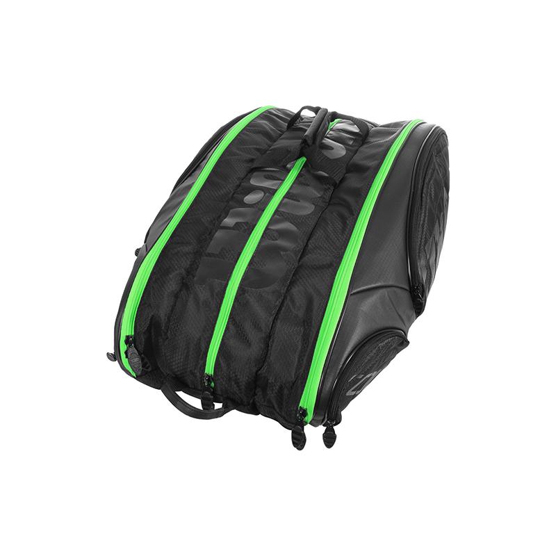 Теннисная сумка Wilson Tour 15 Black/Green Special Edition