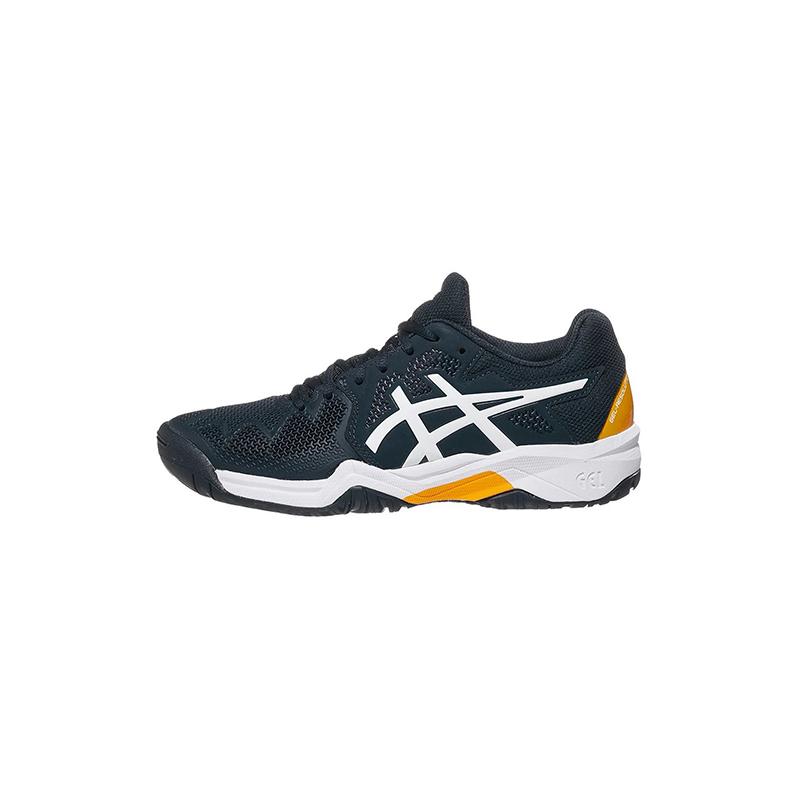 Детские теннисные кроссовки Asics Gel-Resolution 8 French Blue/White