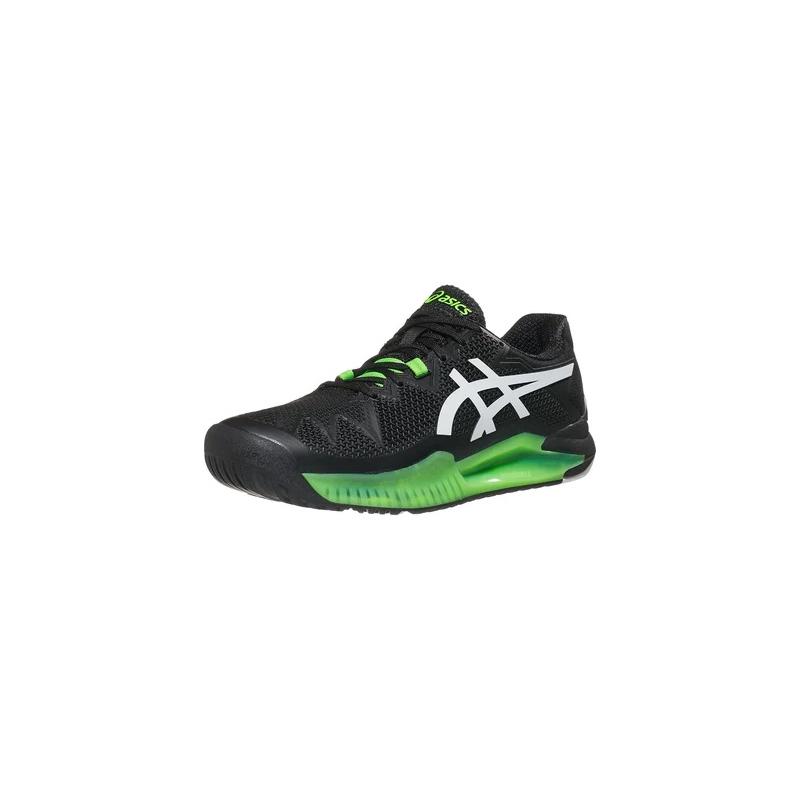 Теннисные кроссовки Asics Gel Resolution 8 Black/Green Gecko