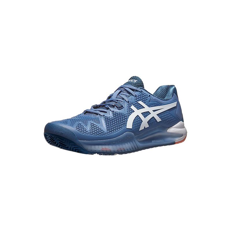Теннисные кроссовки Asics Gel Resolution 8 Clay Blue Harmony/White