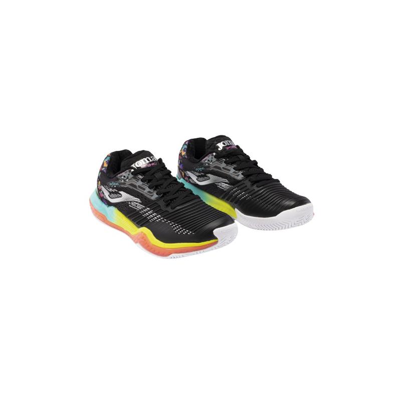 Теннисные кроссовки Joma Point Lady 2301 Black/Yellow/Blue