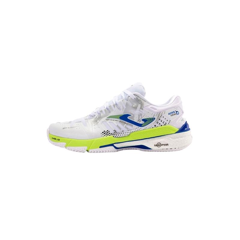 Теннисные кроссовки Joma Slam Men 2402 White Lemon/Fluor Royal