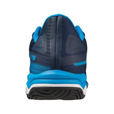 Теннисные кроссовки Mizuno Wave Exceed Light 2 AC Dress Blues/Bolt2 (Neon)