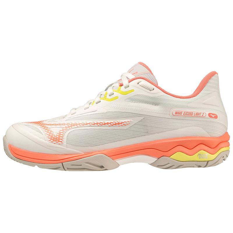 Теннисные кроссовки Mizuno Wave Exceed Light 2 AC White/Coral