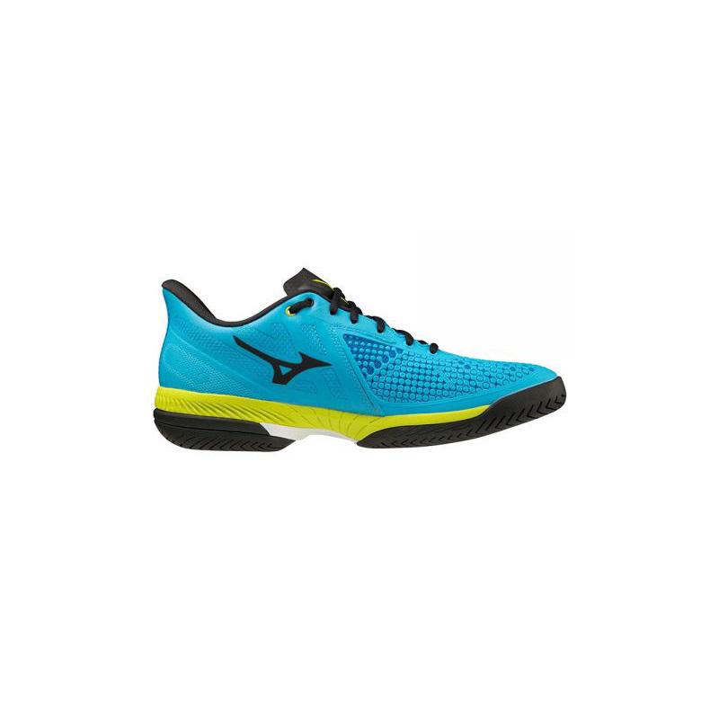 Теннисные кроссовки Mizuno Wave Exceed Tour 5 AC JetBlue/Bolt2 (Neon) /Black