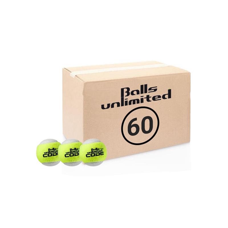 Теннисные мячи Balls Unlimited Code Green 60 мячей (пакет)