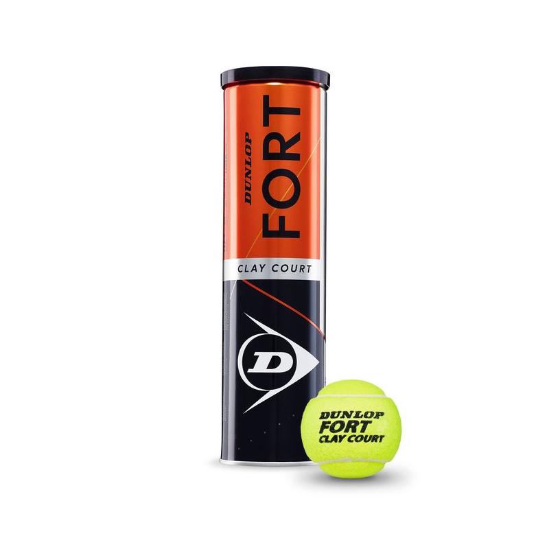 Теннисные мячи Dunlop Fort Clay Court 4 мяча в железной банке