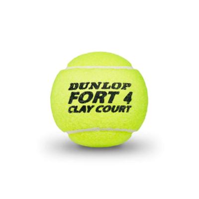 Теннисные мячи Dunlop Fort Clay Court 4 мяча в железной банке