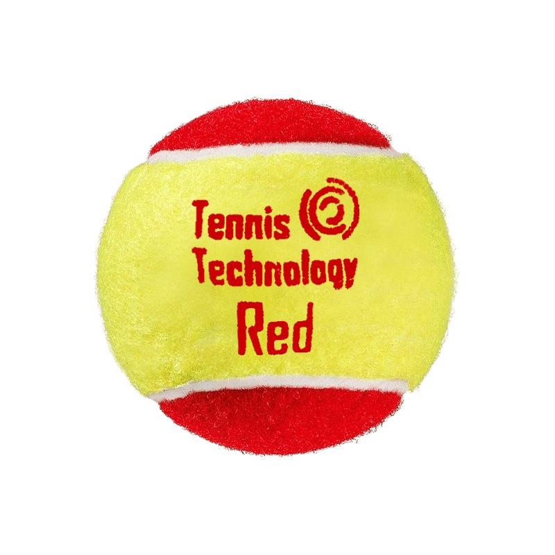 Теннисные мячи Tennis Technology Red 72 красные (6x12)