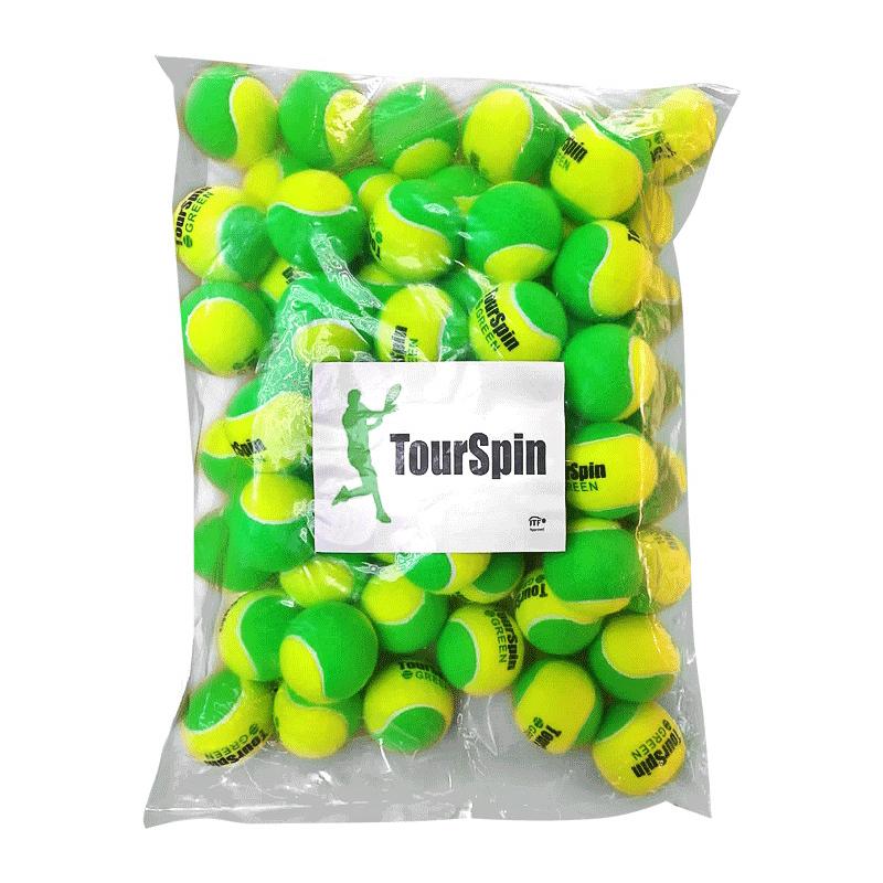 Теннисные мячи TourSpin Green 60pcs Bag