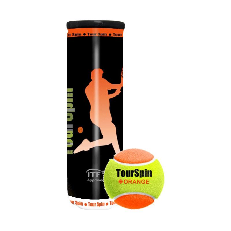 Теннисные мячи TourSpin Orange банка 3 мяча