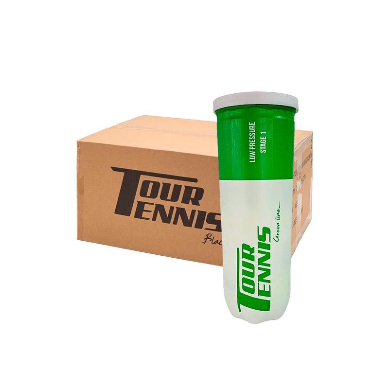 Теннисные мячи Tour Tennis Green Line Stage 1 72 (24x3)