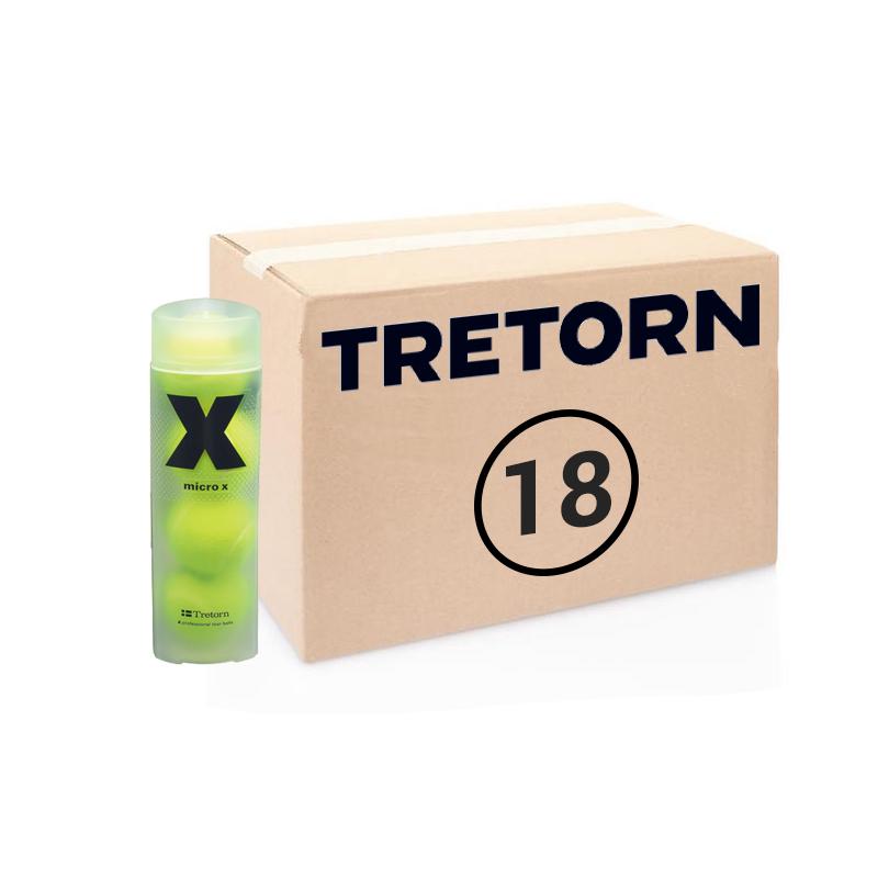 Теннисные мячи Tretorn Micro X 72 мяча (18 банок по 4 мяча)