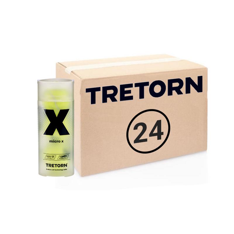 Теннисные мячи Tretorn Micro X 72 мяча (24 банки по 3 мяча)