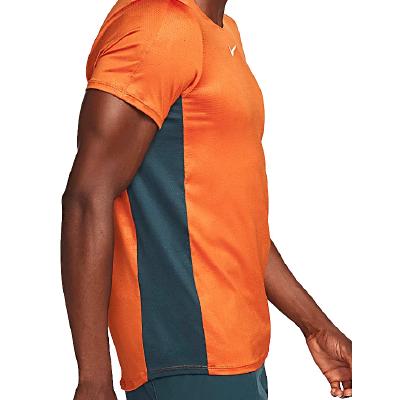 Футболка Nike Court Dri-Fit Advantage Print T-Shirt M (Campfire Orange/Deep Jungle/White)