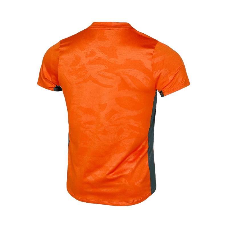 Футболка Nike Court Dri-Fit Advantage Print T-Shirt M (Campfire Orange/Deep Jungle/White)