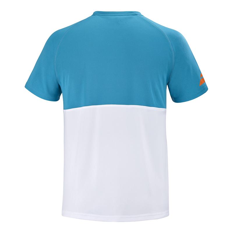 Футболка мужская Babolat Play Crew Neck White/Blue/Orange