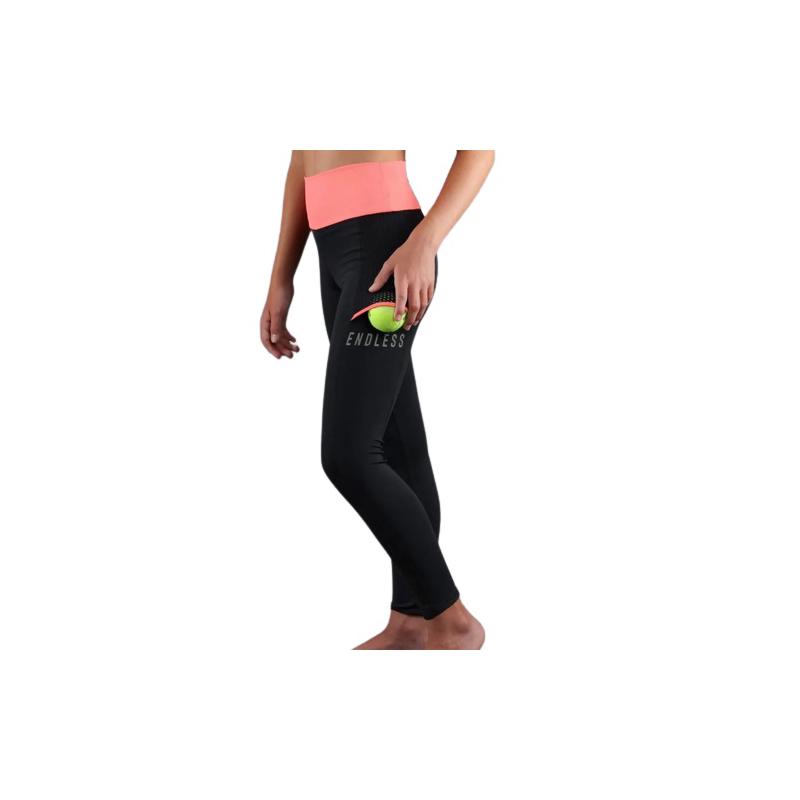 Юниорские легинсы Endless Fit Pocket Black/Coral