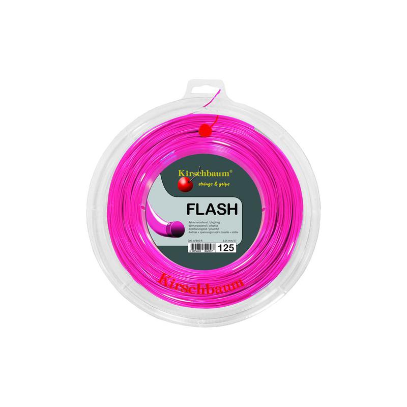 Теннисная струна Kirschbaum Flash 1,25 200 метров Pink