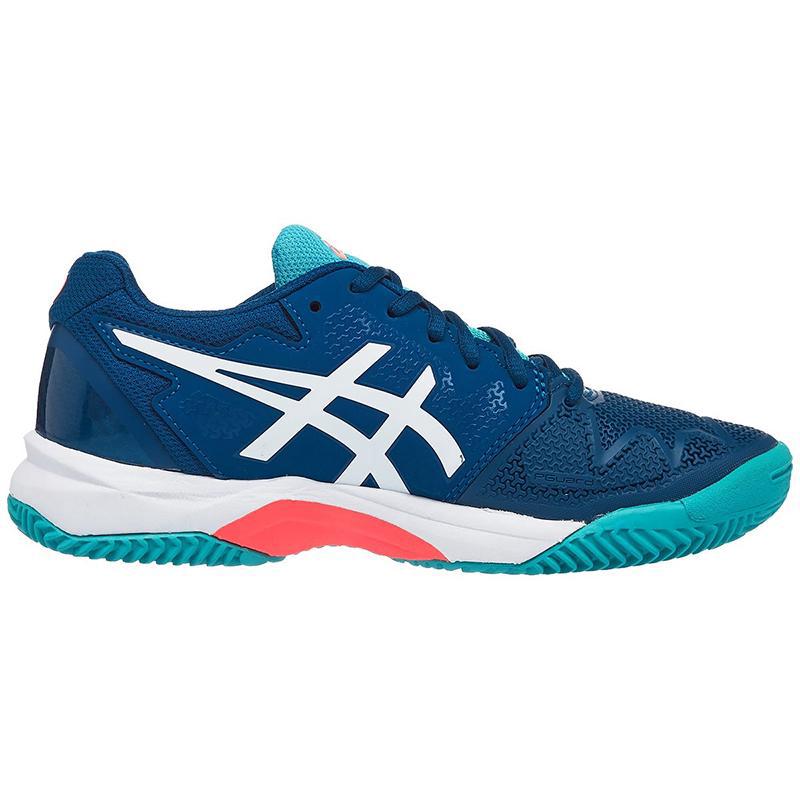 Детские теннисные кроссовки Asics Gel-Resolution 8 GS Clay Mako Blue
