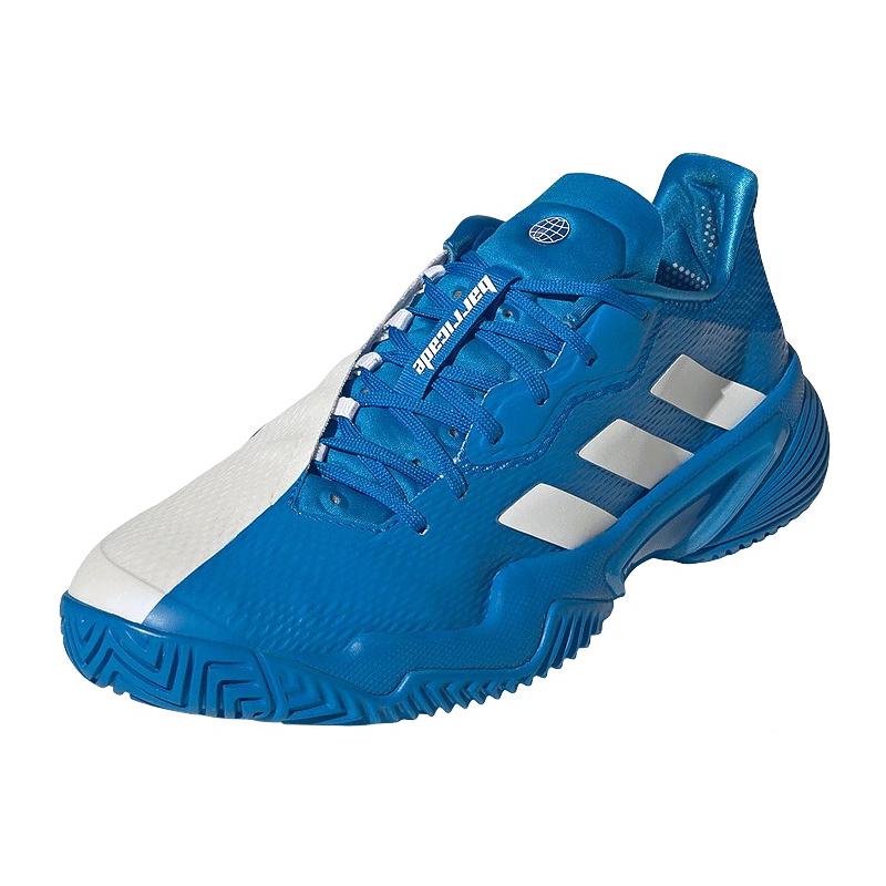 Кроссовки мужские Adidas Barricade (Синий/Белый)