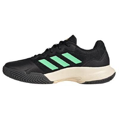 Кроссовки мужские Adidas Gamecourt 2 (Черный/Зеленый)