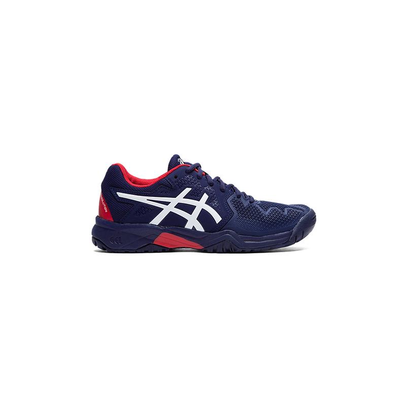 Детские теннисные кроссовки Asics Gel-Resolution 8 Dark Blue