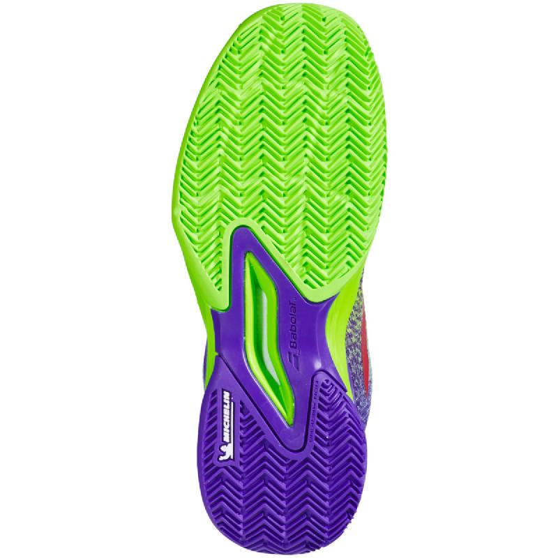 Детские теннисные кроссовки Babolat Jet Mach 3 Clay Court Jade Lime