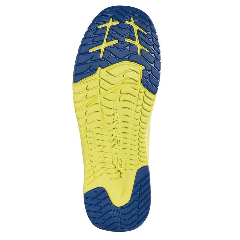 Детские теннисные кроссовки Babolat Pulsion All Court White/Blue/Yellow