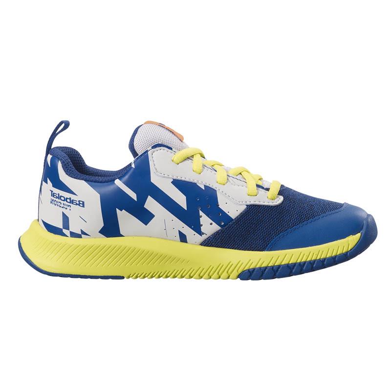 Детские теннисные кроссовки Babolat Pulsion All Court White/Blue/Yellow