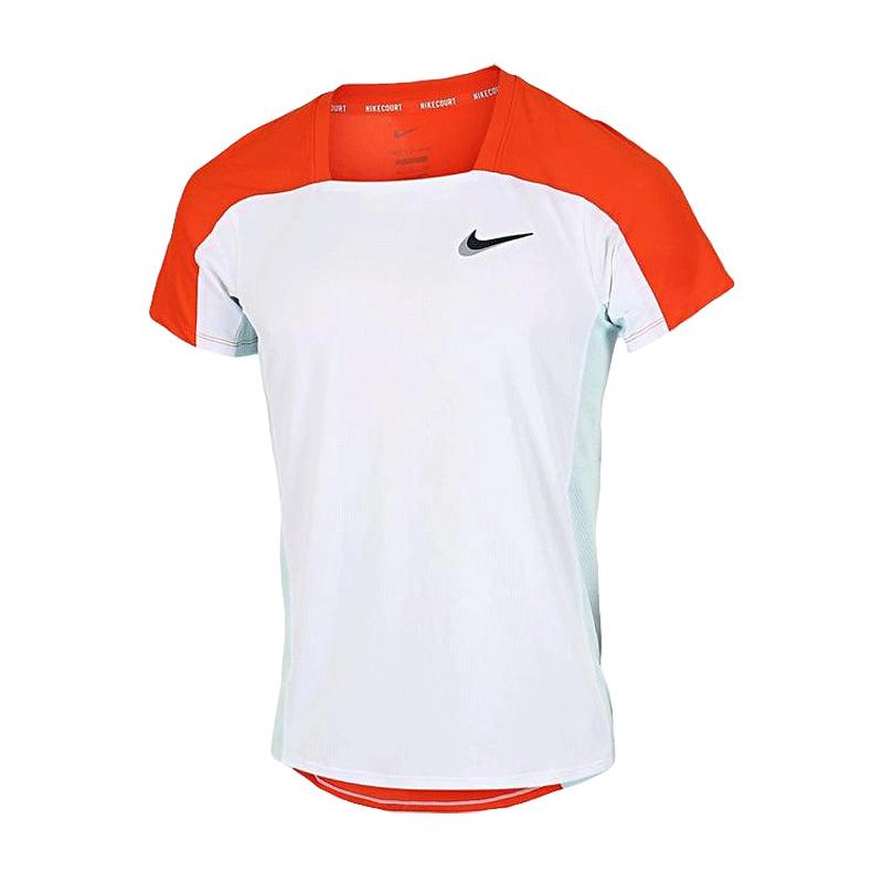 Футболка Nike Court Dri-Fit ADV Slam Top M (Белый/Оранжевый)