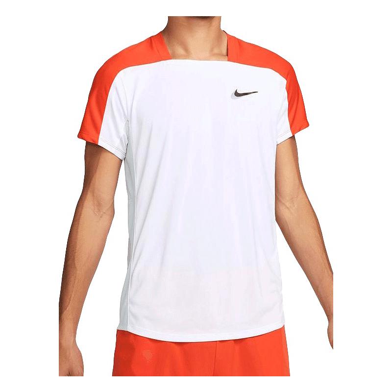 Футболка Nike Court Dri-Fit ADV Slam Top M (Белый/Оранжевый)