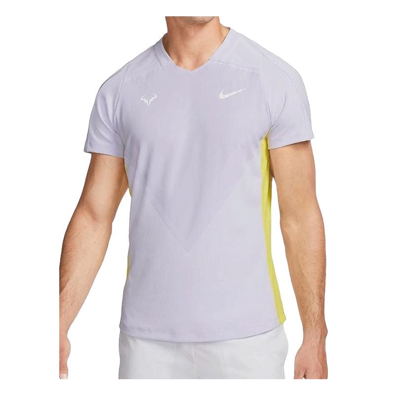Футболка Nike Court Dri-Fit Advantage Rafa (Фиолетовый/Желтый)