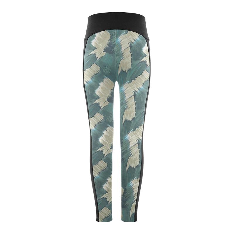 Брюки Poivre Blanc Paint-Art Leggins G (Черный/Зеленый)