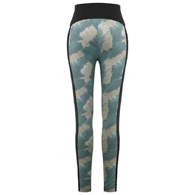 Брюки Poivre Blanc Paint-Art Leggins W (Зеленый/Черный)