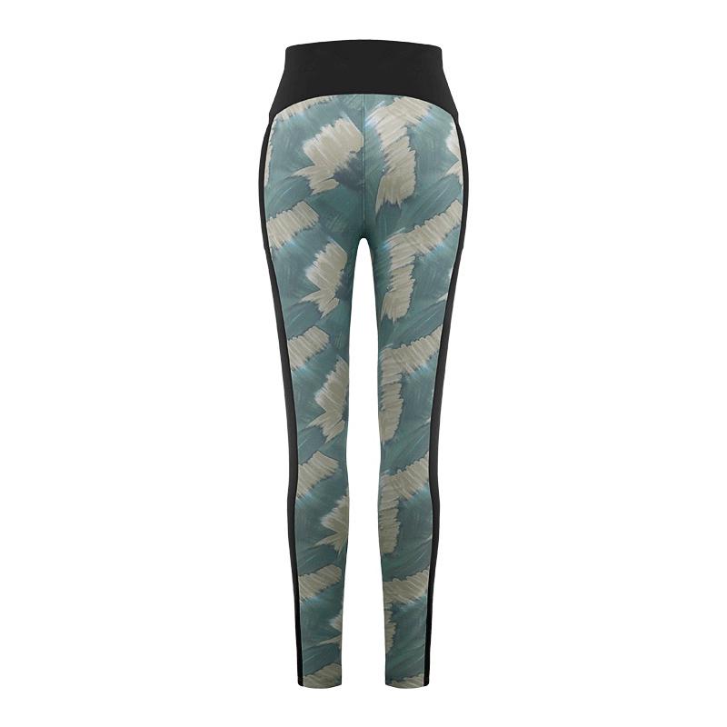 Брюки Poivre Blanc Paint-Art Leggins W (Зеленый/Черный)