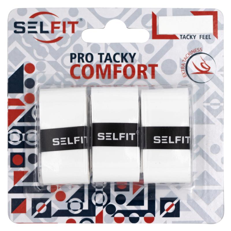 Намотка овергрип SELFIT Pro Tacky Comfort белая 0,6 мм 3 шт