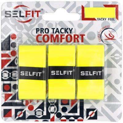 Намотка овергрип SELFIT Pro Tacky Comfort лимонная 0,6 мм 3 шт