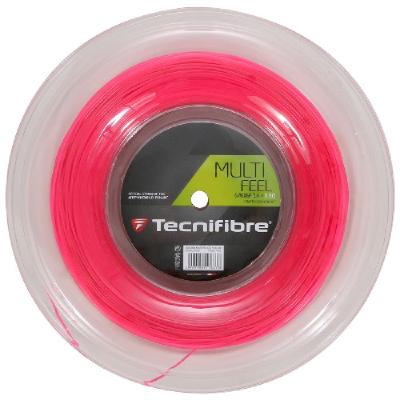 Теннисная струна Tecnifibre Multi Feel  розовая 1,25 200 метров