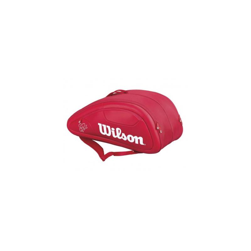 Теннисная сумка для большого тенниса Wilson Federer DNA 12 Racket Bag Red