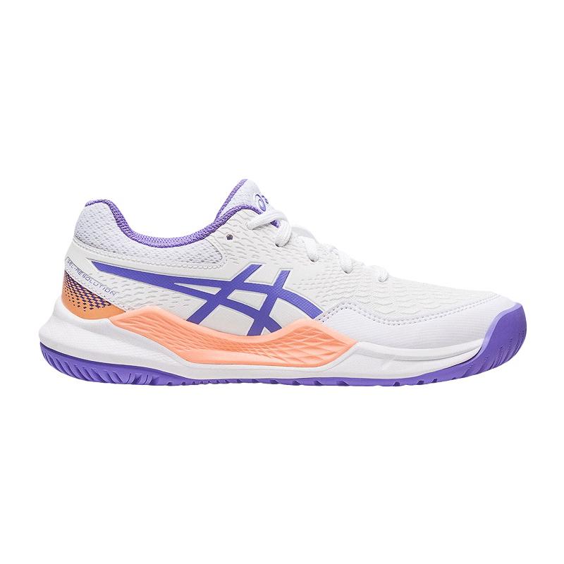 Кроссовки детские Asics Gel-Resolution 9 GS (White/Amethyst)