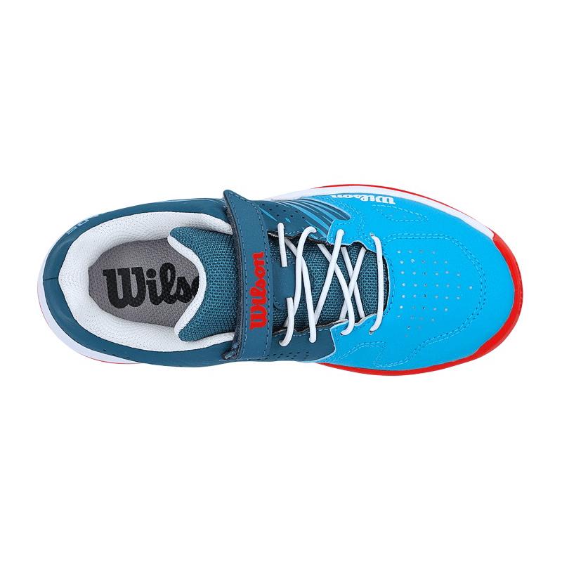 Кроссовки детские Wilson Kaos 2.0 K (Blue Coral/White/Fiesta)