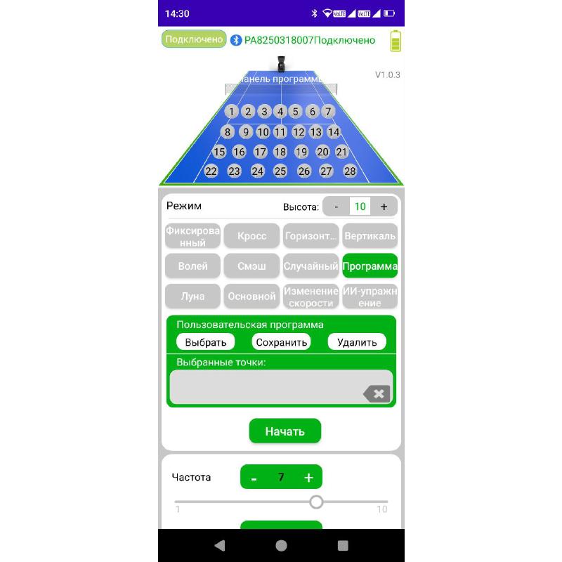 Пушка для большого тенниса и падела SELFIT модель Smart Pro