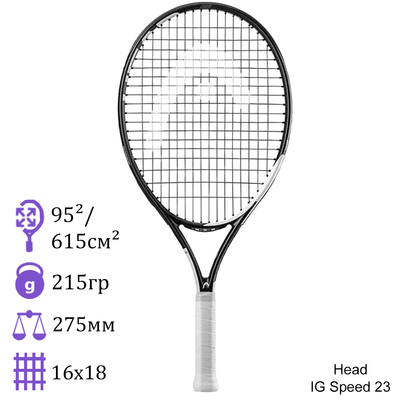 Детская теннисная ракетка Head IG Speed 23 2022