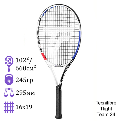 Детская теннисная ракетка Tecnifibre Tfight Team 24