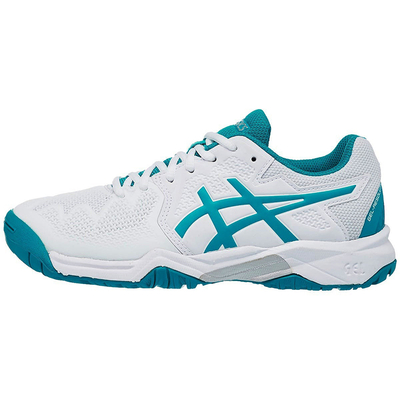 Детские теннисные кроссовки Asics Gel-Resolution 8 White Blue