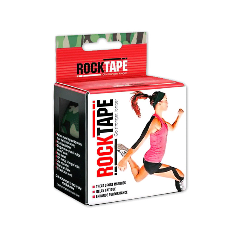 Кинезиотейп RockTape Design, 5см х 5м (Зеленый)
