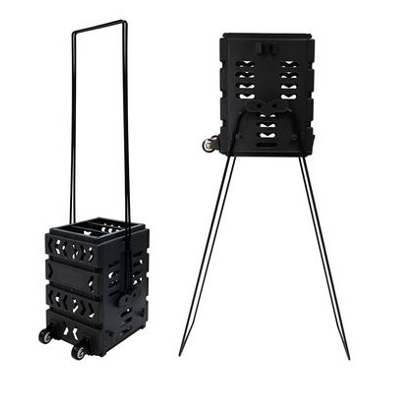 Корзина для мячей Tennis Life 36 Deluxe Black на колесах