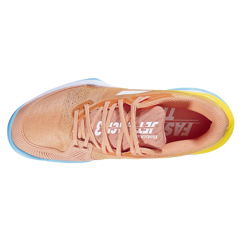 Кроссовки детские Babolat Jet Mach III All Court (Коралловый/Золотой 6018)